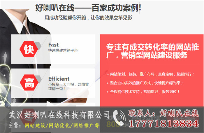 武汉建网站-小企业网站建设-武汉好喇叭在线