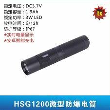 HSG1200微型强光防爆电筒