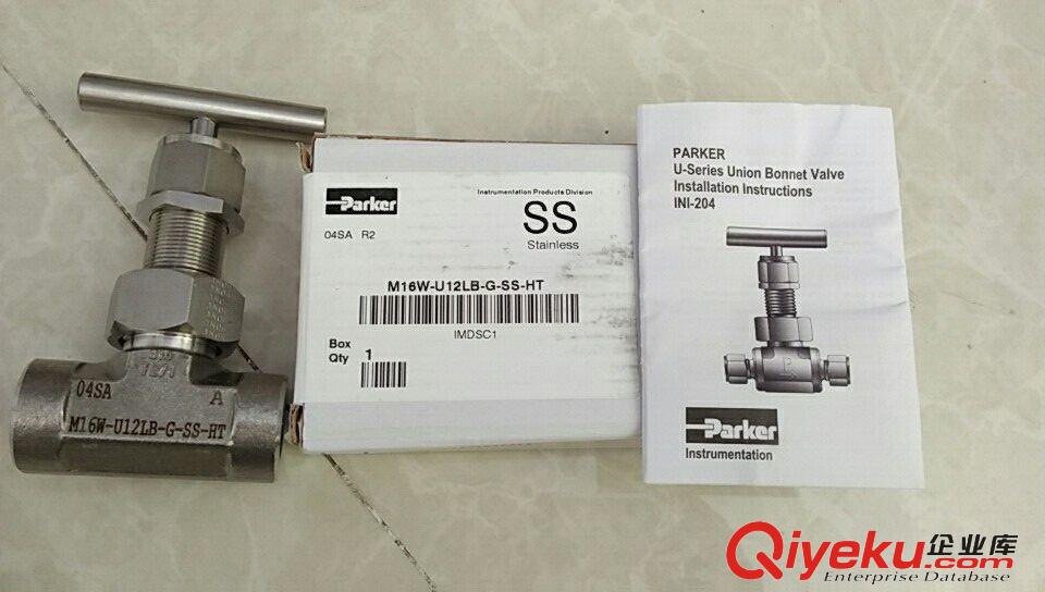6W-U12LR-T-SS針閥美國PARKER派克儀表針閥