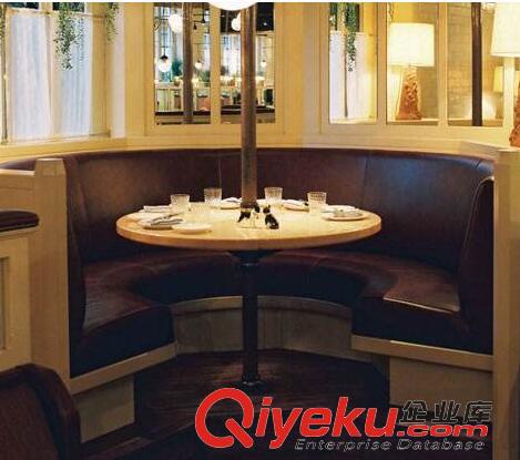佛山陳村快餐卡座沙發(fā)定制放心省心 原始圖片3