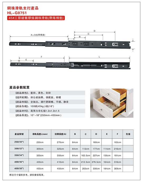 鋼珠滑軌