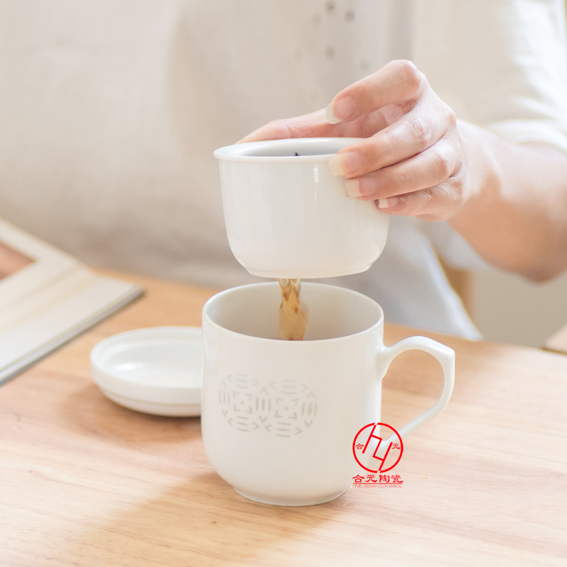 陶瓷茶杯私人定制logo骨瓷茶杯廠家原始圖片2