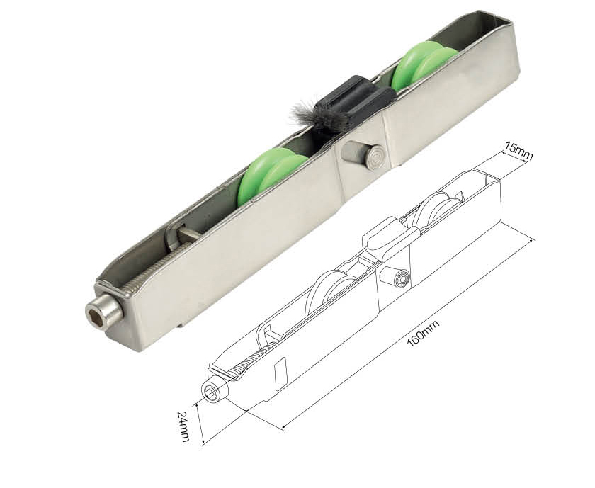 LYZM-旗舰2号 16 宽重型两轮 （高24mm/20mm）