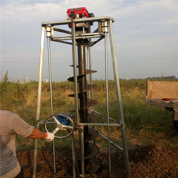 廠家三角架挖坑機(jī)架子式鉆孔機(jī) 電線桿挖坑機(jī)立柱挖坑機(jī)