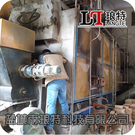 鹽城射陽15噸臥式鏈條爐排鍋爐改生物質
