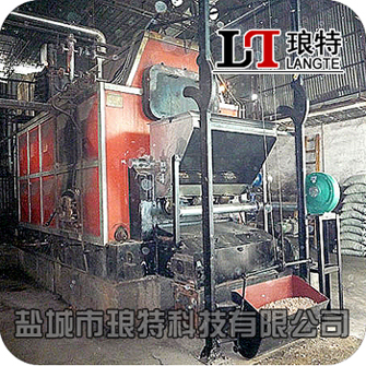鹽城射陽15噸臥式鏈條爐排鍋爐改生物質