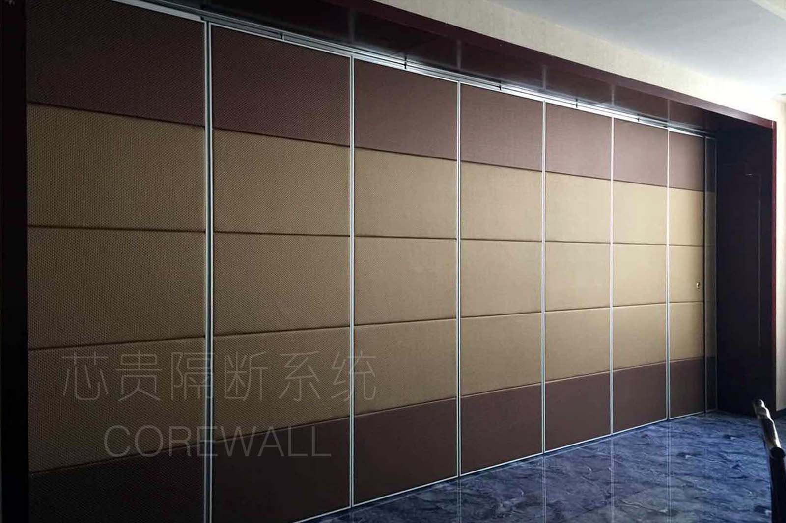 皮革布藝框內軟包移動隔斷原始圖片2
