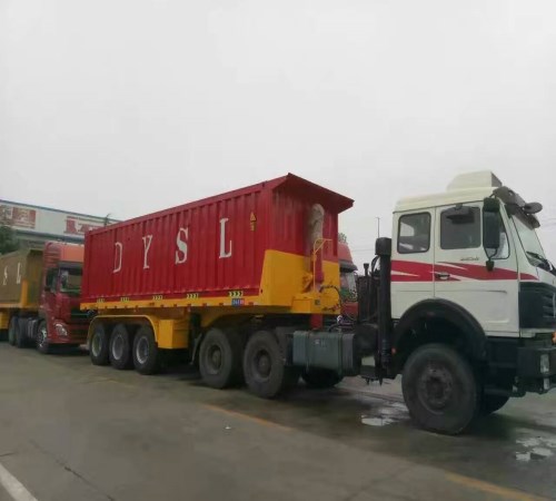 自卸半掛車 倉柵車半掛車 骨架半掛車歐曼半掛車/知名華恩車業