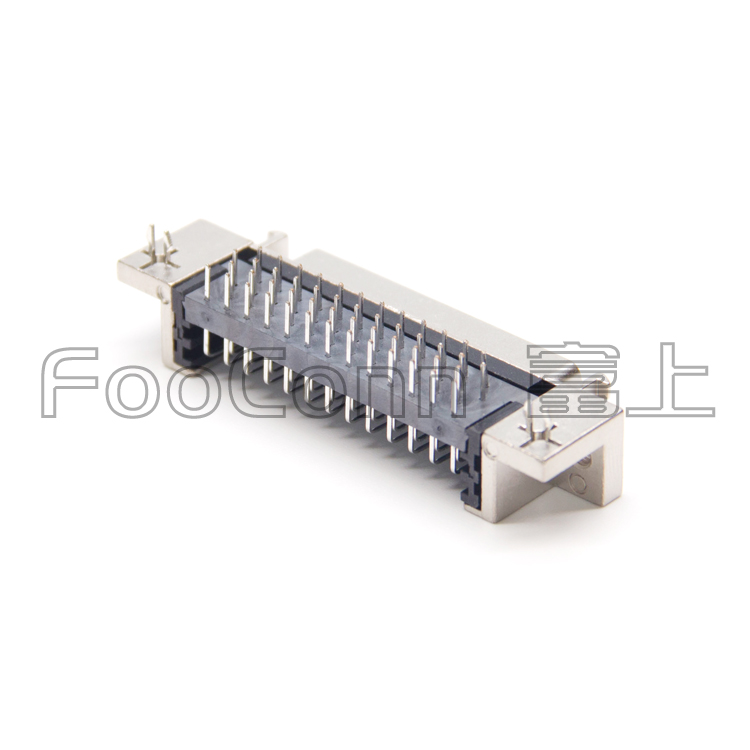 SCSI接口 50PIN 母座 CN型 90度彎插 HPCN連接器