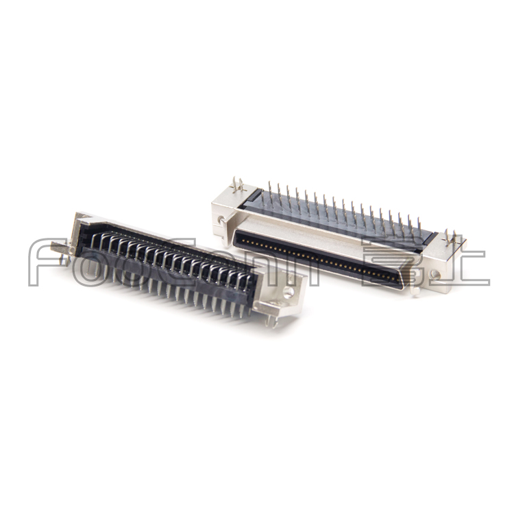 SCSI接口 68PIN 母座 CN型 90度彎插 HPCN連接器