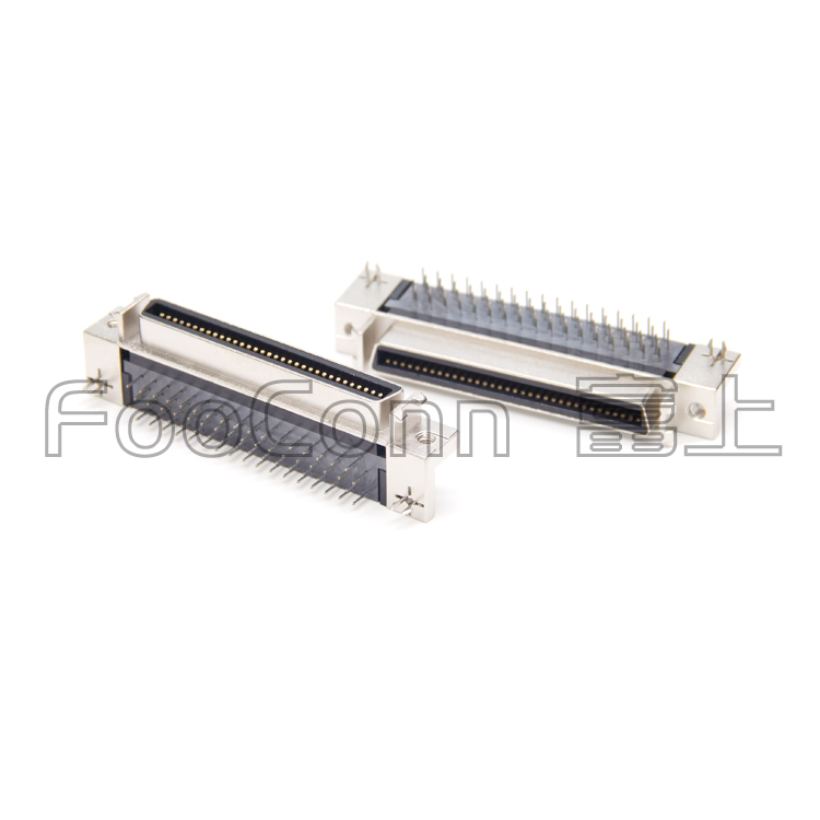SCSI接口 68PIN 母座 CN型 90度彎插 HPCN連接器