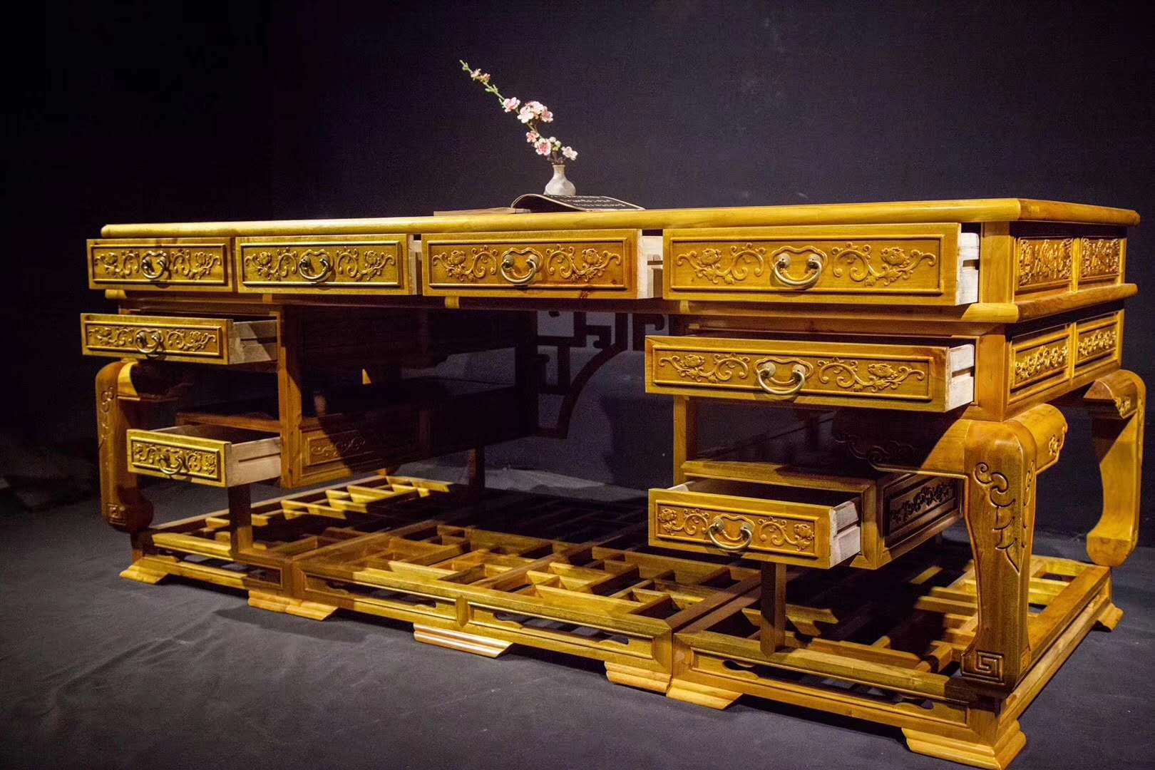 金絲楠清式老板桌