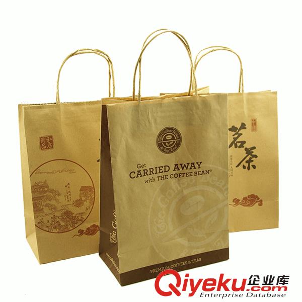 青島供應(yīng)環(huán)保牛皮紙手提袋方底紙袋