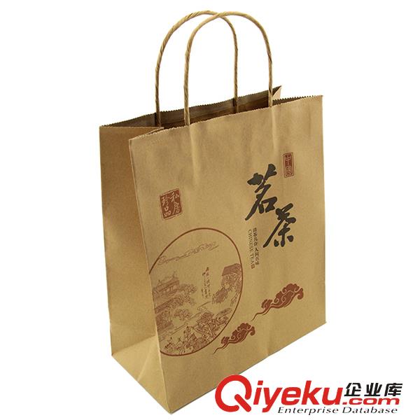 青島供應環保牛皮紙手提袋方底紙袋