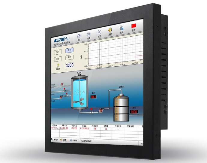 供应12寸嵌入式电阻触摸屏工业一体机（金属材质）