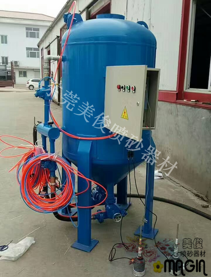 開放式噴砂機雙槍連續加砂噴砂設備原始圖片3