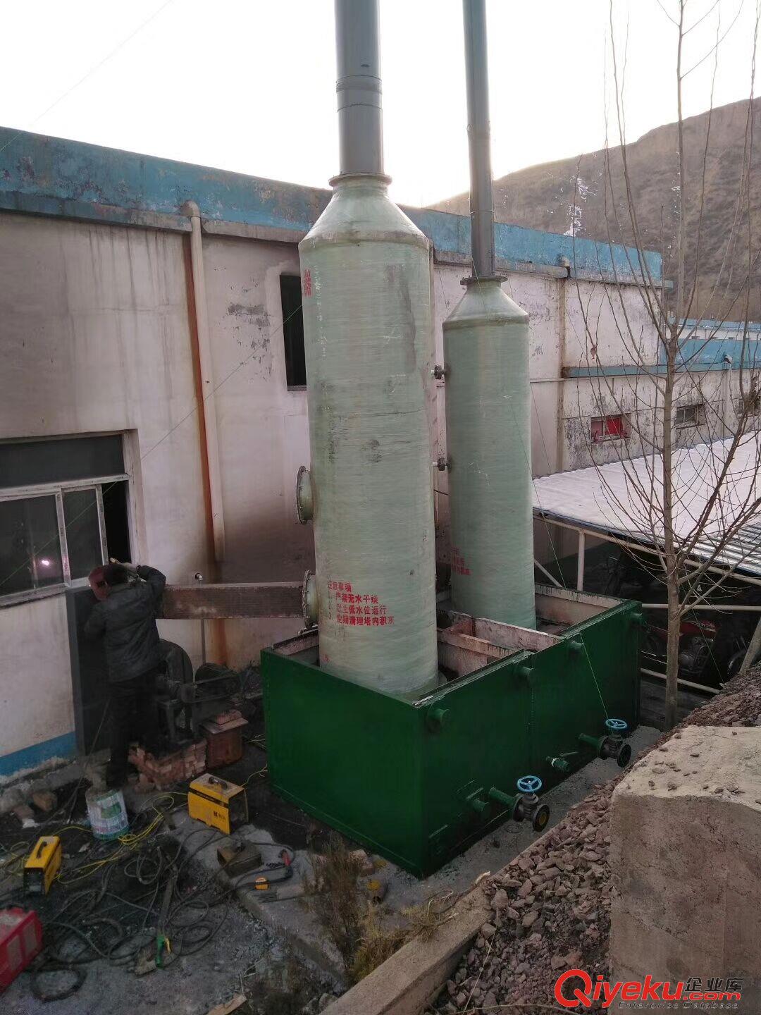玻璃鋼脫硫塔磚廠窯廠工業鍋爐脫硫除塵設備環保設備
