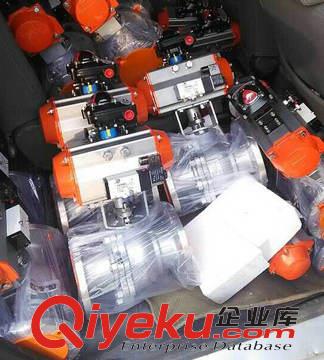 供應上海閥門品牌Q641F-16P氣動球閥（304不銹鋼）原始圖片3