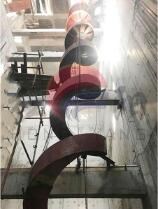 陜西貼壁式螺旋溜槽銷售_吊掛式螺旋溜槽_新鄉市紅陽礦山設備有