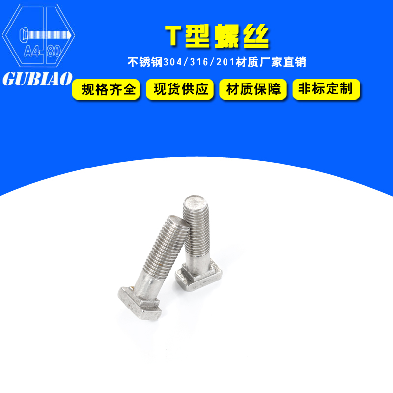 304不銹鋼T型螺絲 非標(biāo)T型螺栓原始圖片3