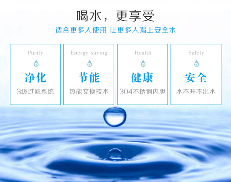 一開兩溫柜式商用節能飲水機熙雅電器,商用節能開水機校園工廠飯店專用飲水機開水器原始圖片3